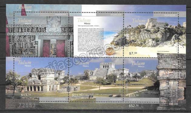 enviar paquetes desde - valor sellos Arqueología del país 2012