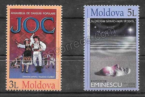 Filatelia tema Europa Moldavia 2003