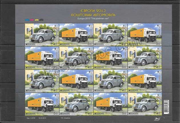enviar paquetes desde - valor sellos filatelia Tema Europa vehículos Ucrania-2013-06