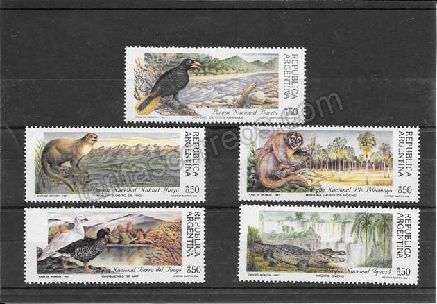 enviar paquetes desde - valor sellos filatelia fauna diversa Argentina