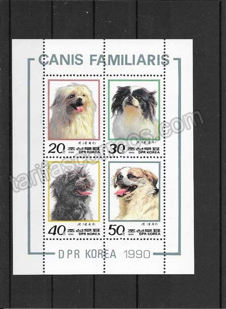 valor y precio Colección sellos hojita de perros de Corea