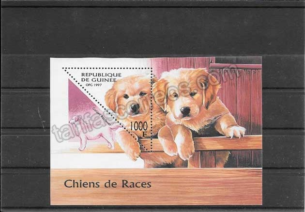 enviar paquetes desde - valor sellos fauna perros Guinea-1997-01