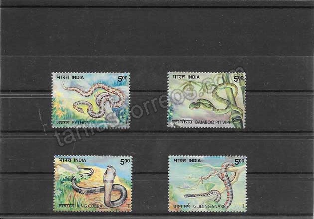 enviar paquetes desde - valor sellos fauna reptiles serpientes