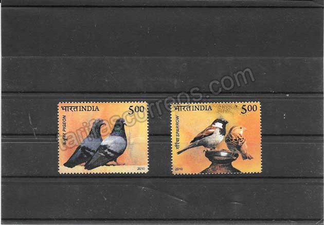 enviar paquetes desde - valor sellos fauna - aves- palomas y gorrión