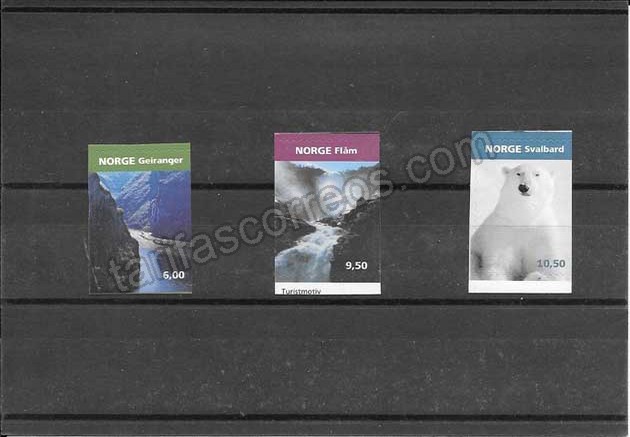 valor y precio Colección sellos serie de turismo Noruega