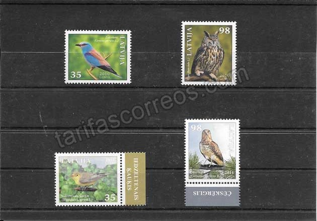 enviar paquetes desde - valor sellos tema fauna aves del país