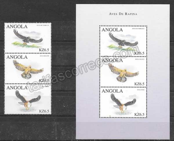 enviar paquetes desde - valor sellos colección fauna Angola 2000