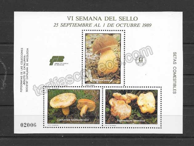 enviar paquetes desde - valor sellos Barcelona-1989-01