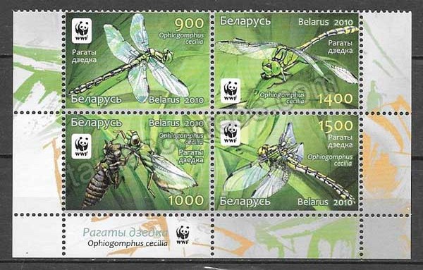 enviar paquetes desde - valor sellos fauna wwf Bielorrusia 2010