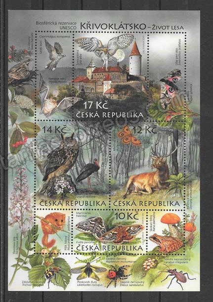 enviar paquetes desde - valor sellos Filatelia hojita tema fauna y flora.