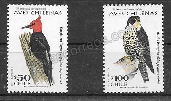 enviar paquetes desde - valor sellos filatelia fauna Chile 2000