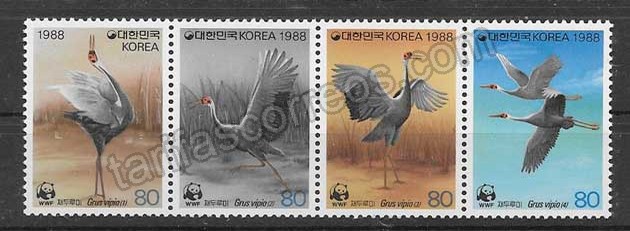 enviar paquetes desde - valor sellos fauna protegida Corea del Sur