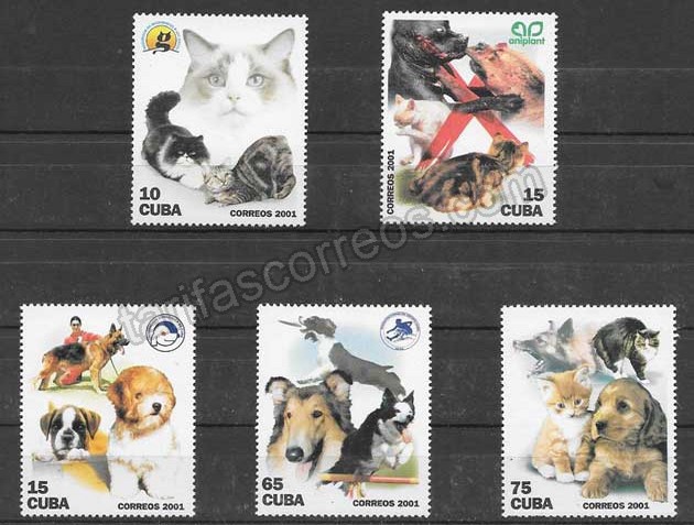 enviar paquetes desde - valor sellos fauna diversa Cuba 2001