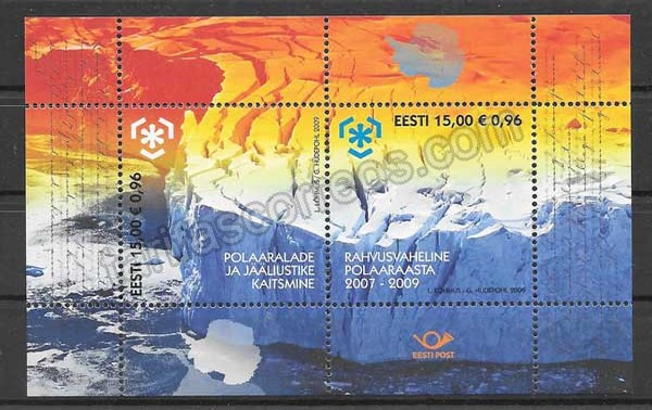 enviar paquetes desde - valor sellos filatelia protección de las zonas polares Estonia
