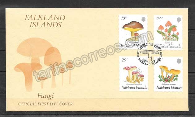 enviar paquetes desde - valor sellos Falkland-Island-1987-01