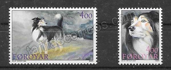 valor y precio Colección sellos perros de Feroe 1994