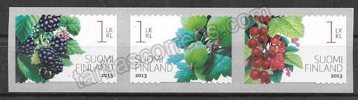 Filatelia flora de Finlandia 2013