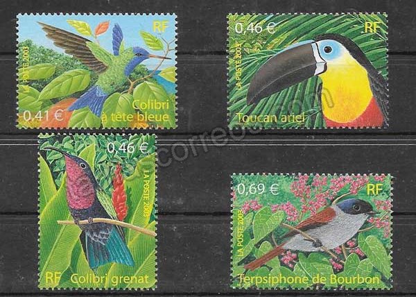 enviar paquetes desde - valor sellos filatelia aves diversas Francia-2003-01