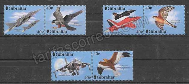 valor y precio Colección sellos fauna diversa Gibraltar-2001-01