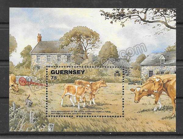 enviar paquetes desde - valor sellos Fauna de Guersey 1992
