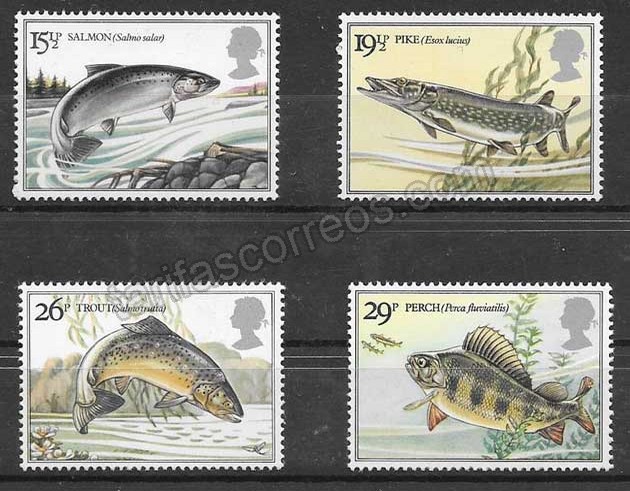 enviar paquetes desde - valor sellos fauna Gran Bretaña 1983