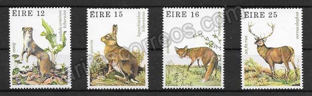 enviar paquetes desde - valor sellos filatelia Fauna diversa Irlanda 1980