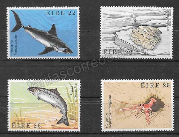 enviar paquetes desde - valor sellos filatelia  Fauna marina Irlanda 1982