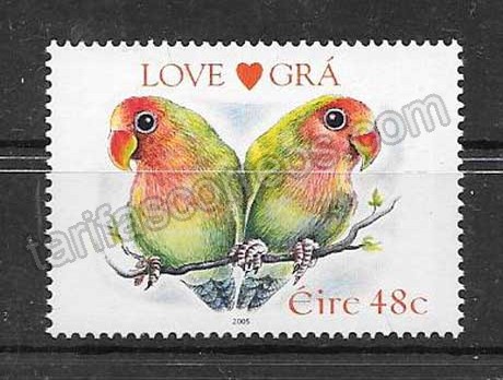 enviar paquetes desde - valor sellos filatelia Fauna Irlanda 2005