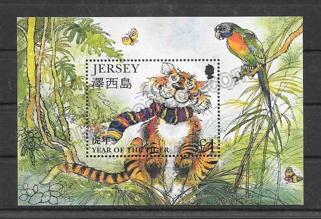 valor y precio Colección sellos año lunar del tigre