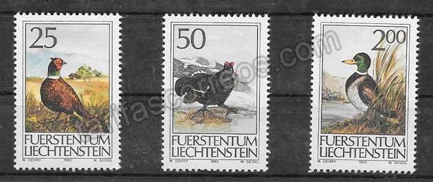 enviar paquetes desde - valor sellos fauna 1990 Liechtenstein