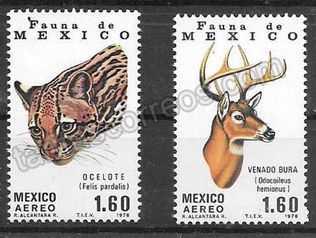 Filatelia fauna México 1978