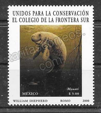 Filatelia fauna México 2000