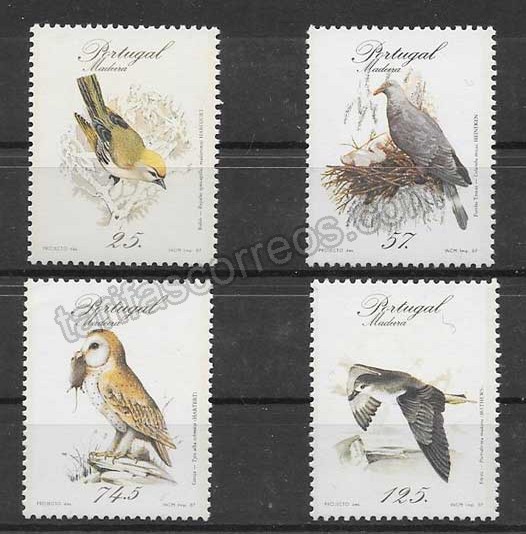 enviar paquetes desde - valor sellos  fauna pájaros diversos 1987
