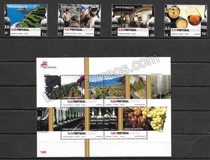 enviar paquetes desde - valor sellos flora Portugal Madeira 2006