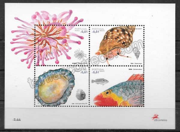 enviar paquetes desde - valor sellos fauna Portugal Madeira 2007