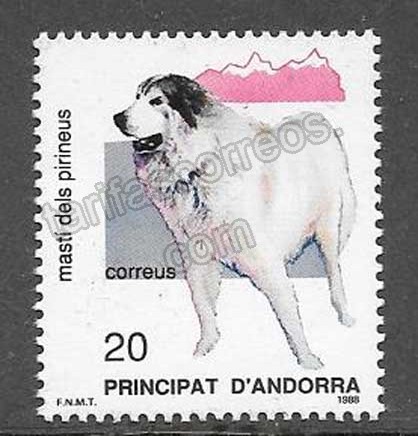 Filatelia fauna Andorra Española 1988