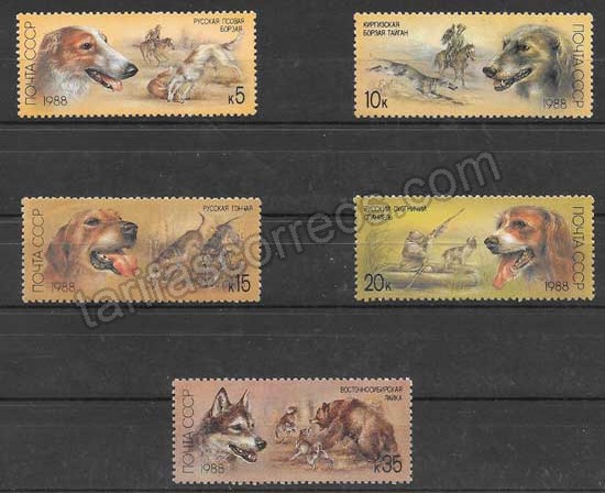 enviar paquetes desde - valor sellos perros de razas de Rusia
