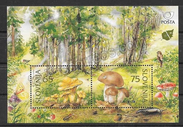 valor y precio Colección sellos flora setas Eslovenia 1996