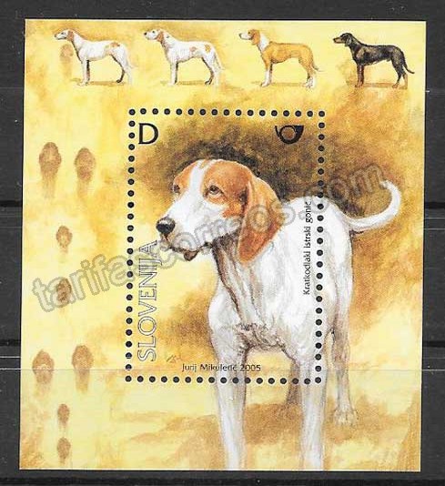 valor y precio Colección sellos fauna perros Eslovenia 2005