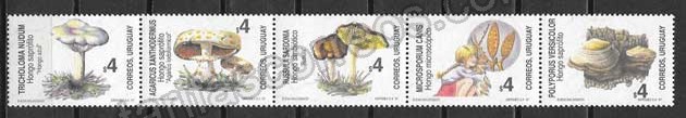 Filatelia sellos setas de Uruguay-1997-01