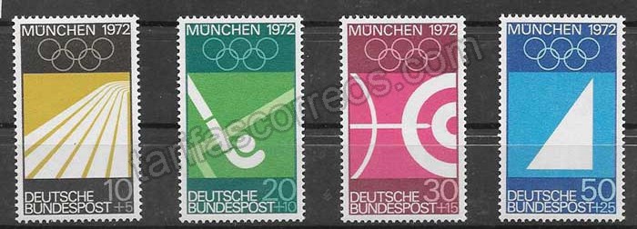enviar paquetes desde - valor sellos deporte Alemania 1969