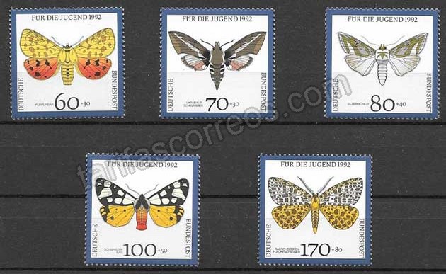 enviar paquetes desde - valor sellos mariposas de Alemania
