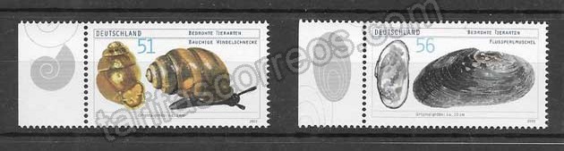 valor y precio Colección sellos fauna protegida Alemania 2002