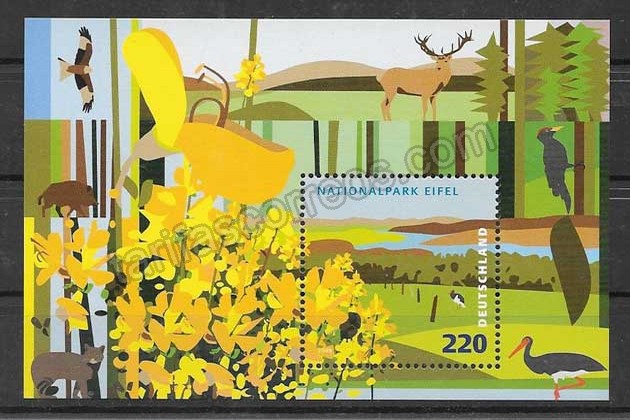 Filatelia sellos parques naturales Alemania 2009