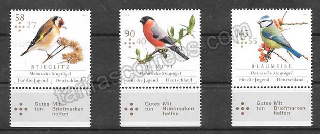 enviar paquetes desde - valor sellos Filatelia fauna - aves diversas 2013