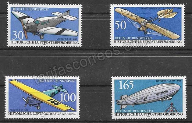 Filatelia sellos transporte postal aéreo