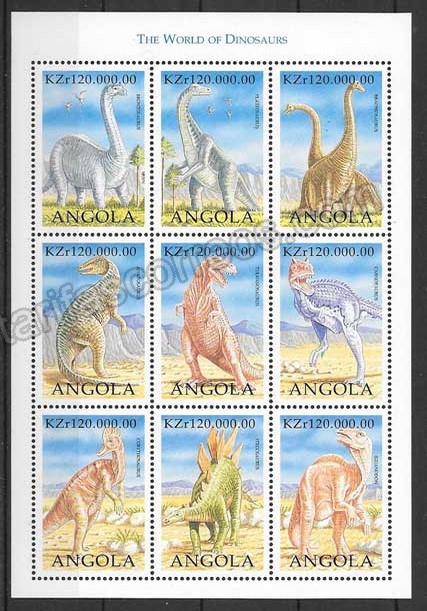 Filatelia Angola-dinosaurios-1998-03