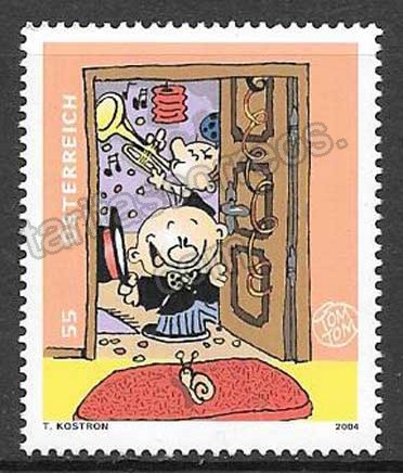 enviar paquetes desde - valor sellos cómics Austria 2004