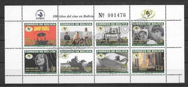  Colección sellos Cine boliviano 1999