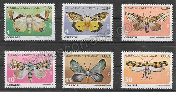 enviar paquetes desde - valor sellos mariposas Cuba 1979